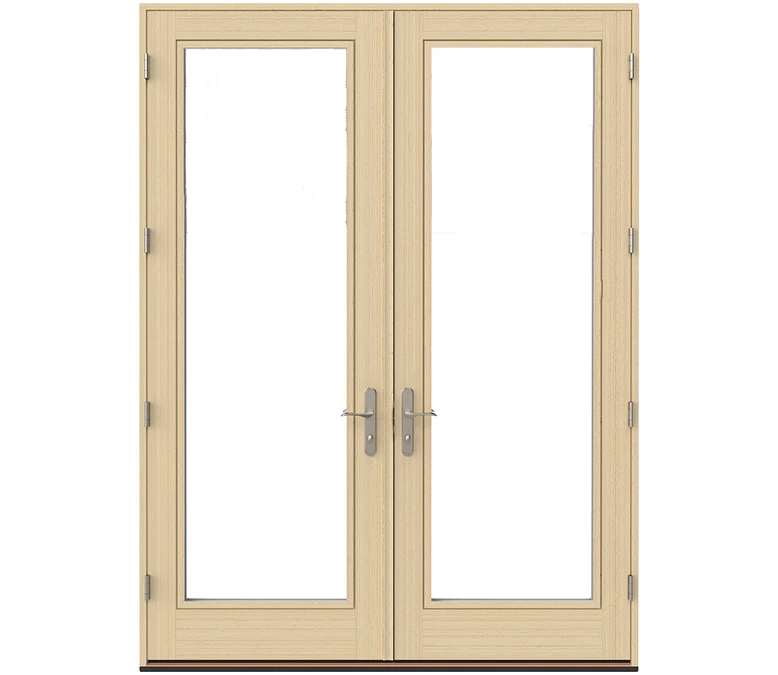 Waterloo Pella Lifestyle Series Wood Double Hinged Patio Doors